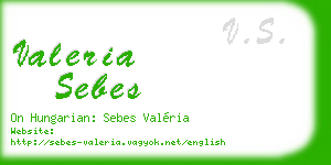 valeria sebes business card